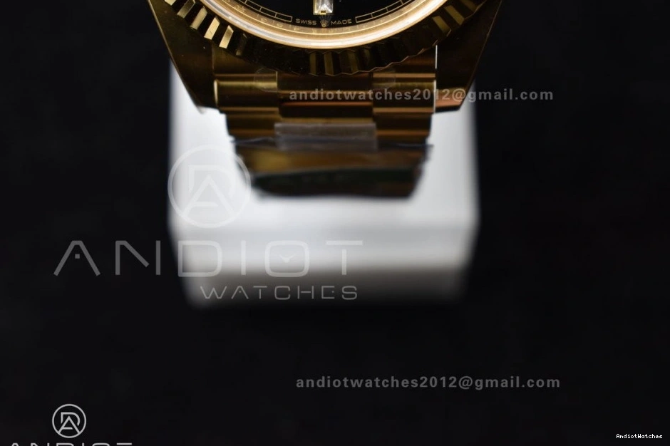 ARF Bracelet VR3255 President Black Weight) Crystal (Gain Best Date Day YG 1:1 Soft 228238 40 On Dial 656 Edition 0124